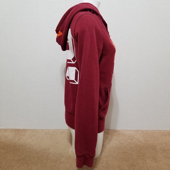 Victoria's Secret PINK hoodie Large Virginia Tech graphic collegiate zip up VT - Picture 4 of 16